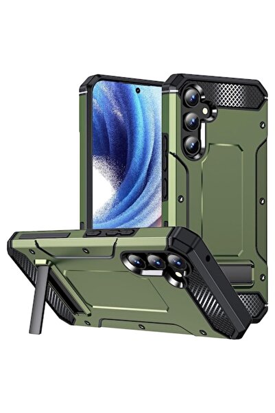 OEM Case for Samsung Galaxy A54, Hybrid Armor Kickstand, M646, Metal, Green