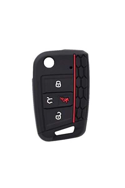 Techsuit Husa pentru cheie VW Golf, Polo, Car Key Case, X1611, Red