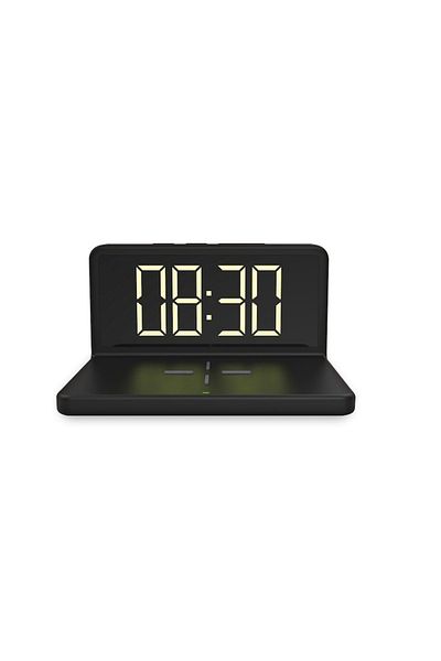 MaiDestept Ceas digital cu încărcare wireless pentru smartphone, alarmă, afișaj LED, reglare automată a luminozității,