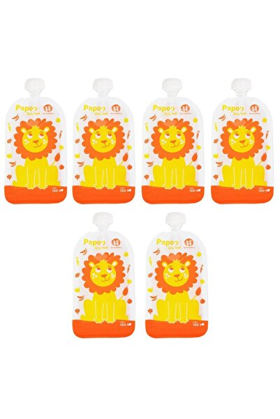 Petite&Mars Set 6 pungi reutilizabile, Petite&Mars, Pentru hranire, Cu leuti,...