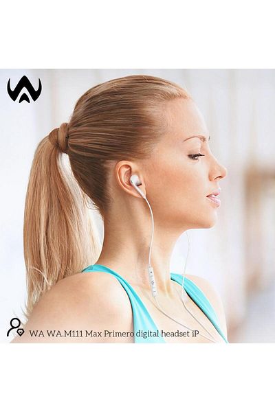 world accessories سماعة سلك ايفون تعمل مباشرة بدون بلوتوث من دبليو ايه متوافقة مع جميع اجهزة الايفون