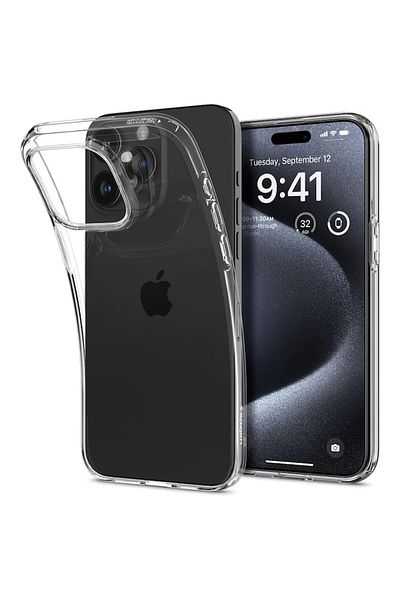 Axios High Protection Case for iPhone 15 Pro, Grip Pro, B944, Thermoresistant Plastic, Crystal Clear