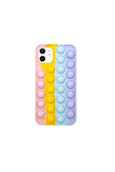 Bibilel Husă de protecție pentru iPhone 12 și iPhone 12 Pro, model POP IT, mu...