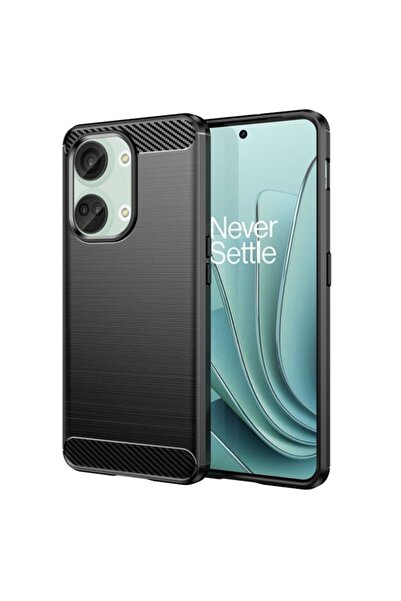 Techsuit Husa pentru OnePlus Nord 3 - Carbon Silicone - Black