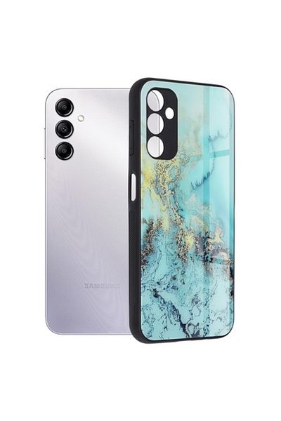 OEM Protective Case for Samsung Galaxy A14 4G/5G, Grip Pro, B2180, Hard Plastic, Majestic NavyOcean