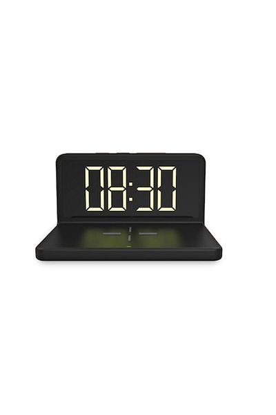 MaiDestept Ceas digital cu încărcare wireless pentru smartphone, alarmă, afișaj LED, reglare automată a luminozității,