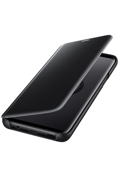 OEM Husă Flip Clearview de înaltă calitate pentru Samsung Galaxy S10+/S10 Plus, neagră
