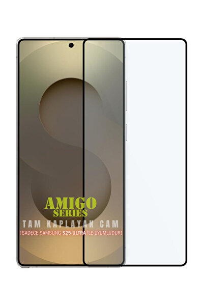 Evax (Amigo Tam) Samsung Galaxy S25 Ultra Compatible Amigo Series Esd Hd+ Full Covering Glass Screen Protector
