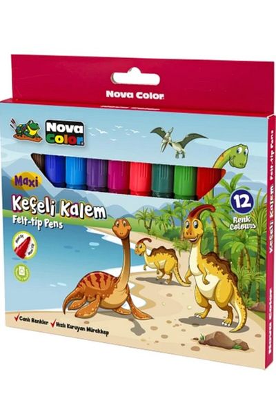 Nova Color Maxi Jumbo Felt-Tip Pen Felt-Tip Pens - 12 Liters