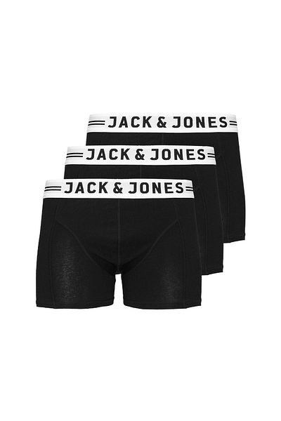 Jack & Jones JACK&JONES Jungen Boxershorts, 3er Pack - SENSE TRUNKS, Baumwoll-Stretch, Logobund