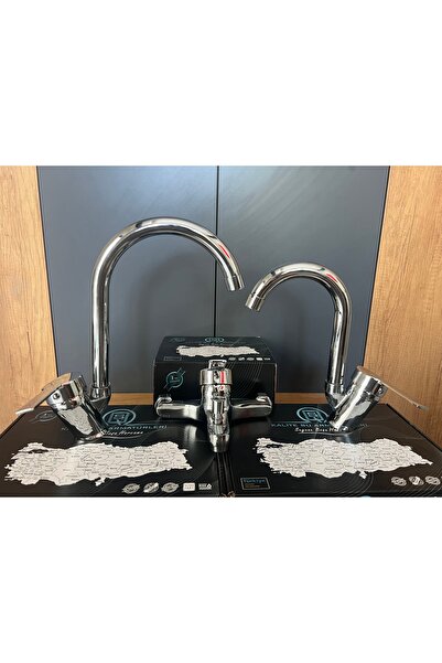 Quality Qualty 3lü set eviye mutfak batarya banyo batarya lavabo batarya