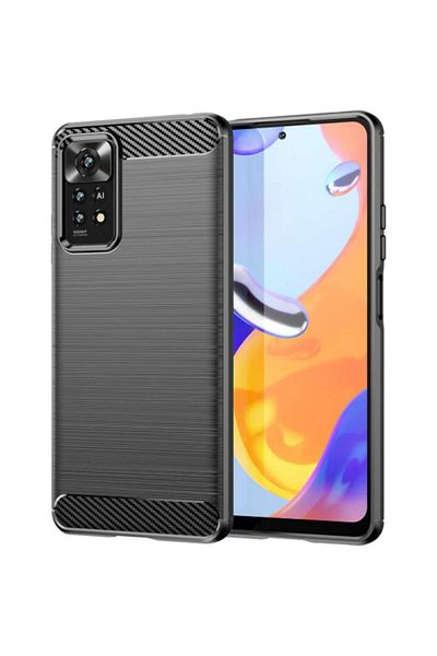 AXIO Husa Pentru Xiaomi Redmi Note 11 Pro 5G / Note 11 Pro, OEM, Carbon, Neagra