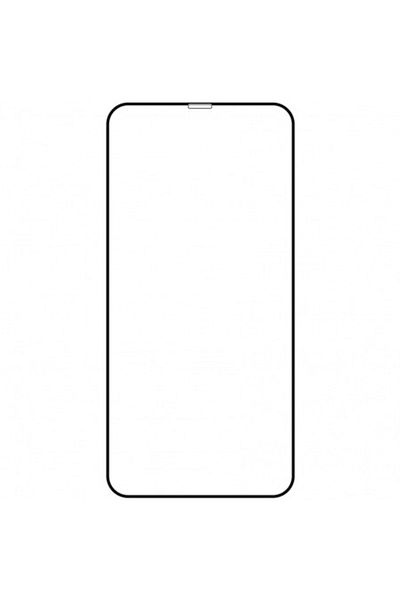 AXIO Folie de protecție a ecranului OEM pentru Apple iPhone 11 Pro Max XS Max, sticlă securizată, complet lipicioasă, 21D, neagră Axi