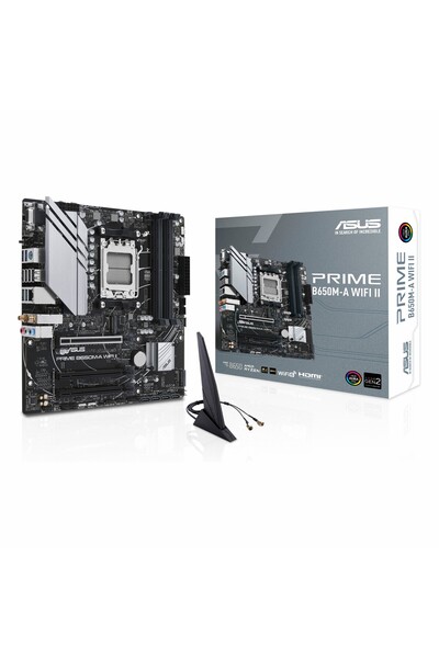 ASUS Prime B650M-A WiFi II DDR5 (7600MHz)OC M.2 VGA/HDMI/DP PCIe 4.0 AM5 mATX Anakart