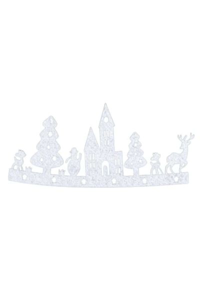Evolium Christmas Decorative Sticker, size 34 x 16 cm, Evolium, White