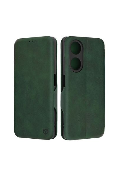 OEM Husă de înaltă protecție pentru Oppo A98 5G Techsuit Safe Wallet Plus, Grip Pro, verde