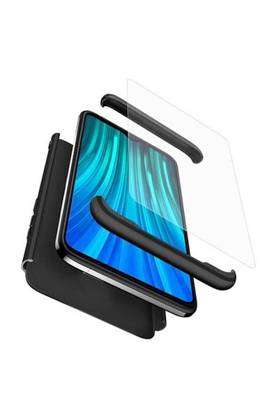 Axios Protective Case for Xiaomi Redmi Note 8 Pro + Screen Protector, Thermoresistant Plastic, Intense Dar