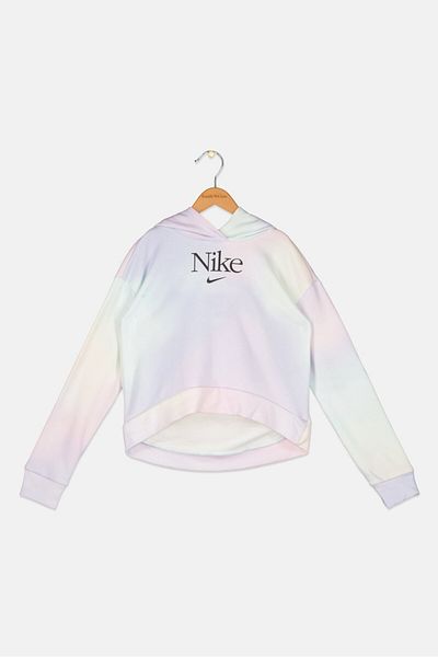 Nike Kids Girl Brand Logo Outdoor Hoodies, Light Purple Combo