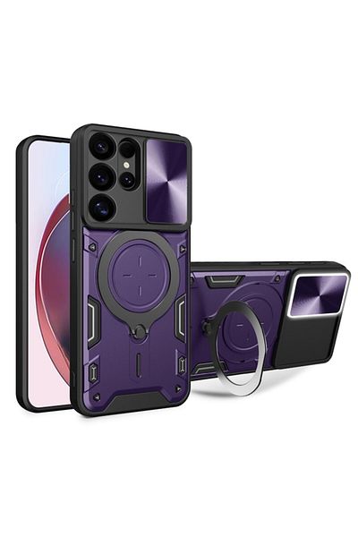 Techsuit Husa pentru Samsung Galaxy S25 Ultra, J69, Policarbonat, Purple