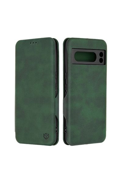 OEM Carcasă de înaltă protecție pentru Google Pixel 8 Pro Techsuit Safe Wallet Plus, potrivire precisă, verde