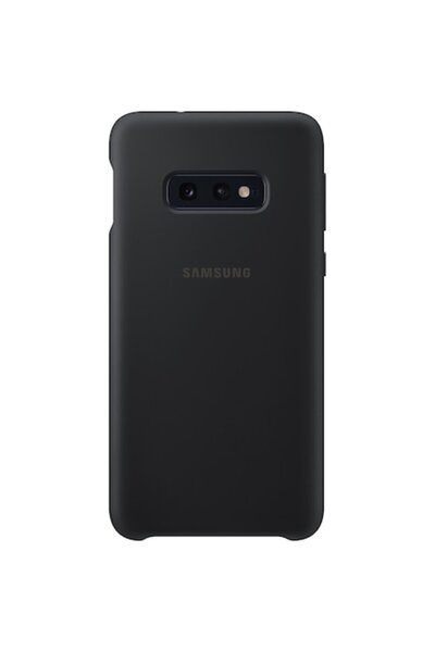 OEM Carcasă originală din silicon moale pentru Samsung Galaxy S10e, bara de protecție ultra-plată, neagră