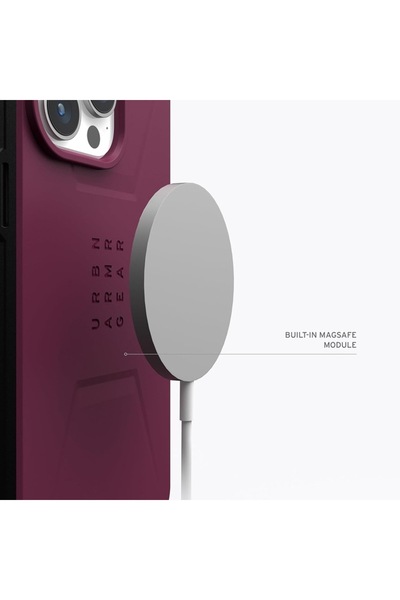 UAG Case for iPhone 15 Pro (F50) - Polycarbonate, Bordeaux