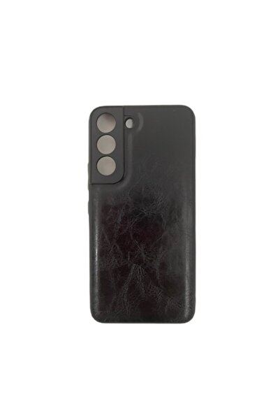 OEM Husă de protecție din piele pentru Samsung Galaxy S22 5G, neagră