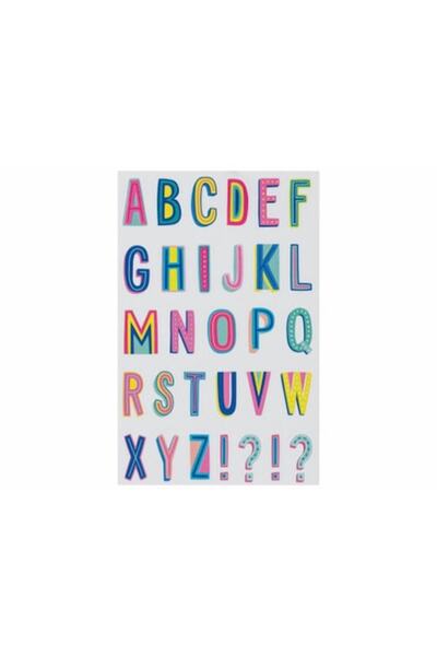 Evolium Set 30 de Stickere decorative cu Litere, Evolium, Multicolor