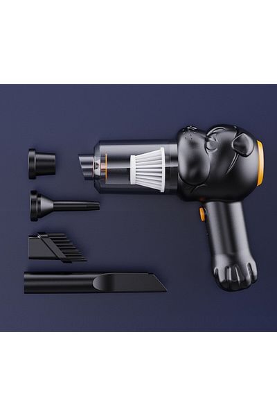Flippy Aspirator auto fără fir, Flippy, 120W, 2 viteze, aspirare umedă/uscată, negru