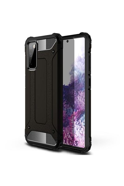 OEM High Protection Case for Samsung Galaxy S20 FE 4G/5G, Thermoresistant Plastic, Intense Darkness
