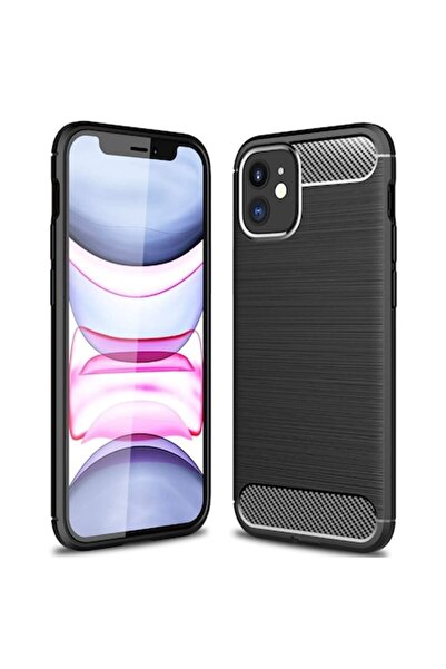 OEM Carcasă pentru iPhone 12/12 Pro, silicon carbon, poliuretan, neagră