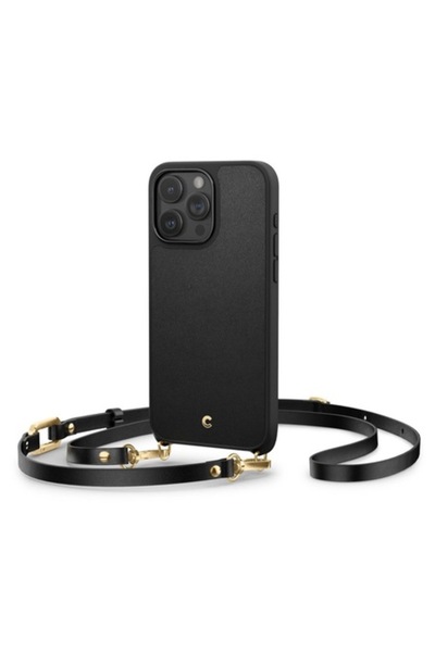 OEM Carcasă de protecție compatibilă cu iPhone 15 Pro Max, Cyrill Classic Charm MagSafe, H253, PU, Negru