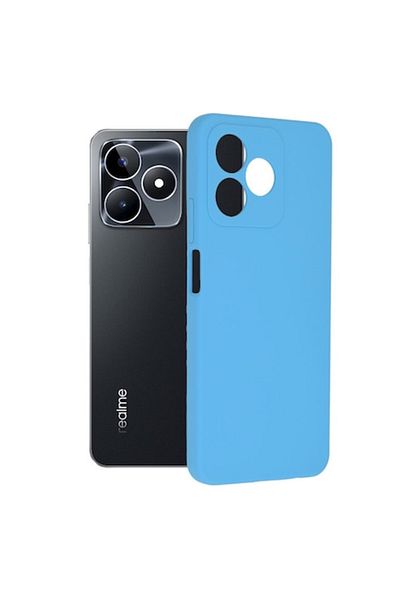 OEM Carcasă de înaltă protecție pentru Realme C53, Sleek Defense, B1076, silicon, albastră