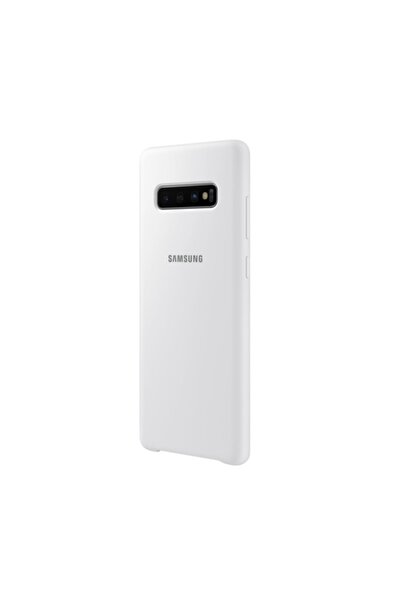 OEM Soft silicone back protective case compatible with Samsung Galaxy S10+/S10 Plus, White