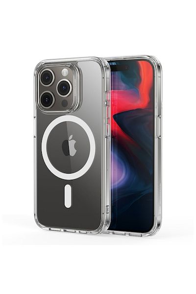 OEM High Protection Case for iPhone 15 Pro Max, Precision Shell, B526, Thermoresistant Plastic, Crystal