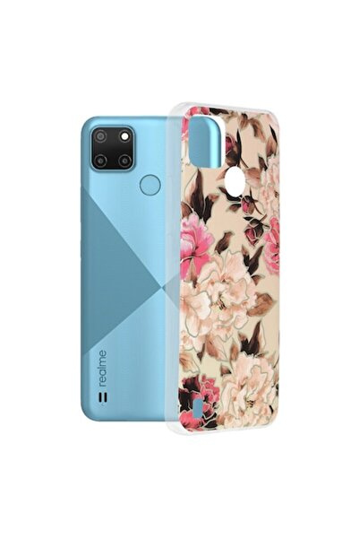 OEM Husă de protecție pentru Realme C21Y/C25Y, rezistentă la impact, B2541, plastic termorezistent, culoare Mary Berry Nude