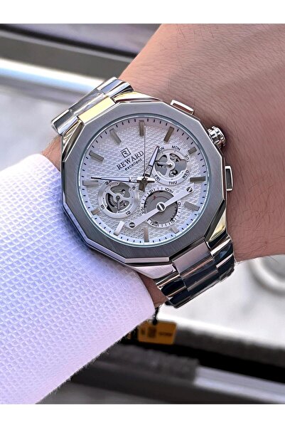 Reward Steel Strap 5 Atm Water Resistant Men's Wristwatch Vs.Blkt.0517