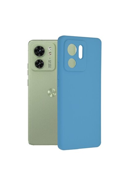 FILL Husa compatibilă cu Motorola Edge 40/Edge 2023, Rezistent la impact, R902, Silicon, Deep Blue