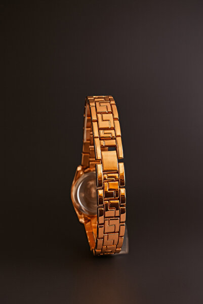 Goldpower Luxury Minimal Metal Rose Color Wristwatch