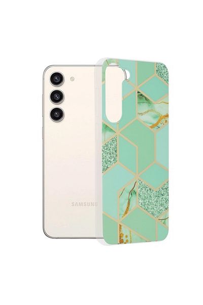 OEM Protective Case for Samsung Galaxy S23 Plus, Precision Fit, B2218, Thermoresistant Plastic, Green He