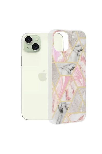 OEM High Protection Case for iPhone 15 Plus, Precision Shell, B1193, Thermoresistant Plastic, Soft Rose