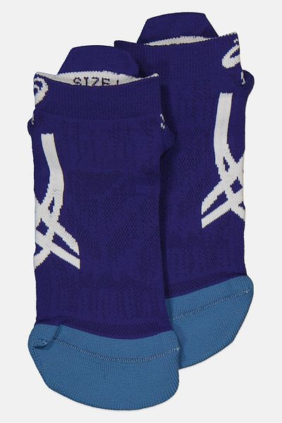 Asics Men 1 Pair Brand Logo Running Socks, Blue