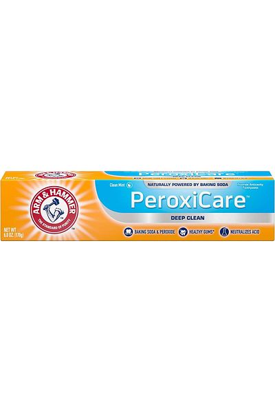 Arm&Hammer معجون أسنان بيروكسي كير للتنظيف العميق بنكهة النعناع من آرم آند هامر، 6.0 أونصة (170 جم)، تنظيف عميق
