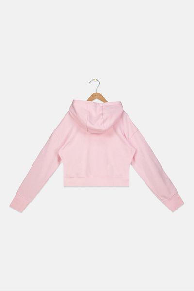 Nike Kids Girl Sportswear Fit Long Sleeve Training Hoodie, Pink
