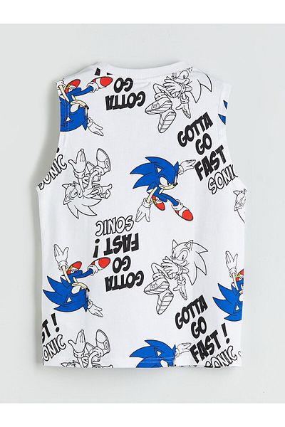 Zeyder Kids Boy's Printed Zero Sleeve T-Shirt