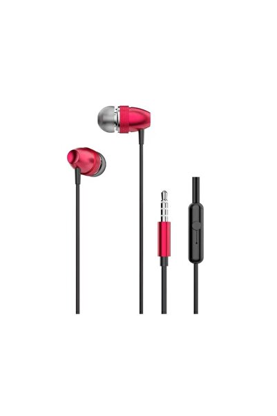 Evolium In-ear headphones with microphone, Jack 3.5 mm, Red