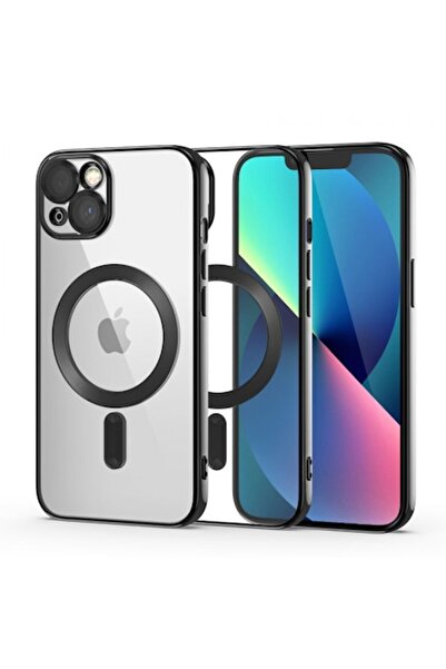 Stef's Cat Carcasă MagSafe pentru Apple iPhone 13, Tech-Protect MagShine, Neagră