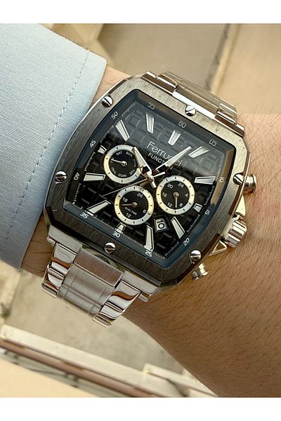 Ferrucci Indicators Active Steel Cord Men Wrist Watch