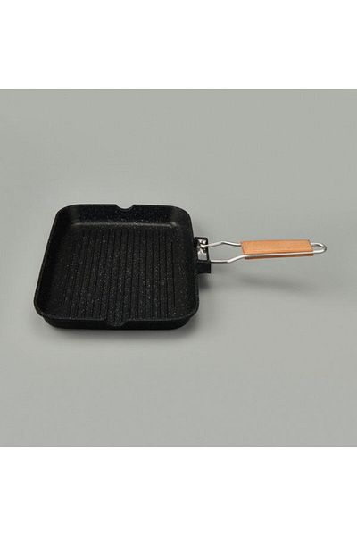 Cem Cast Iron Grill Pan - Gray - 34X24 cm