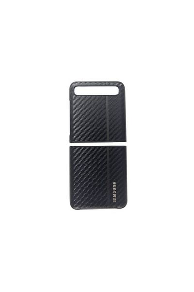 OEM Protective Case with Carbon Design for Samsung Galaxy Z Flip, Black
